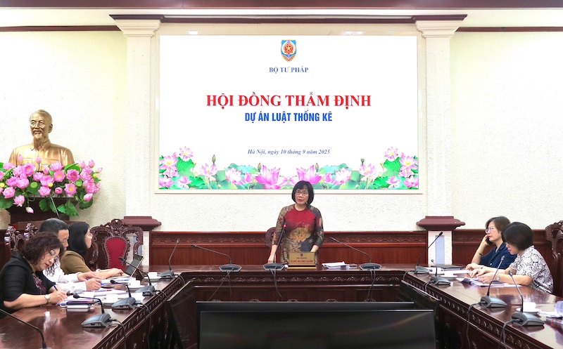 Thẩm định dự án Luật sửa đổi, bổ sung một số điều của Luật Thống kê